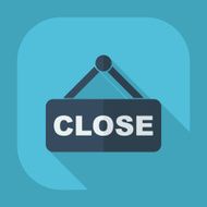 Flat modern design with shadow plate closed