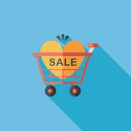 Valentine's Day SALE flat icon with long shadow eps10 N73