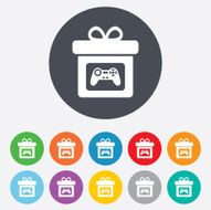Gift box sign icon Present symbol N47