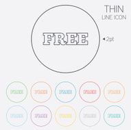 Free sign icon Special offer symbol N2