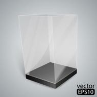Black Glass Rectangle Box