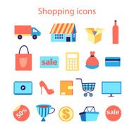 Set of shopping icons N17