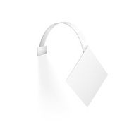 Vector Blank Wobbler with Transparent Strip N8