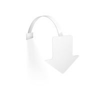 Vector Blank Wobbler with Transparent Strip N9