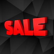 The Word Sale Vector illustration