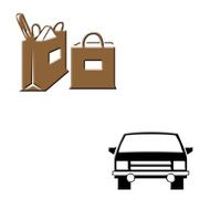 Shopping and car