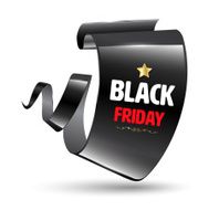 Black realistic curved modern banner