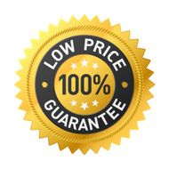 100 low price guarantee sticker
