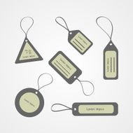 Retro style tags collection