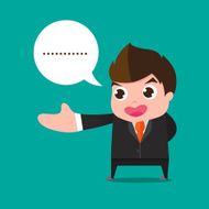 businessman welcome cartoon N2