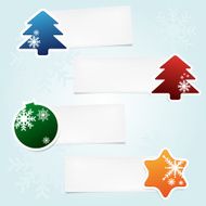 Set of christmas stickies with place for your text