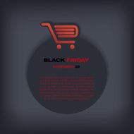 Black friday discount tag or sticker with different reductions