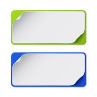 Set of two colorful banners