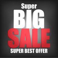 Vector of Super Big Sale Poster