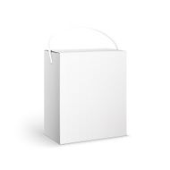 White Product Package Box Illustration Isolated On Backgro