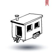 Caravan icon vector illustration