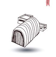 Factory icon vector illustration