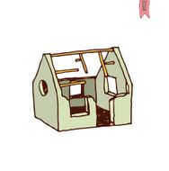 ruin House icon vector illustration N2
