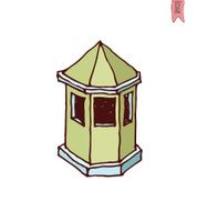 kiosk House icon vector illustration