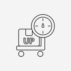 logistics freight weight line icon N7