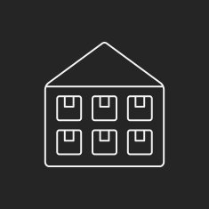logistics freight warehouse line icon N10