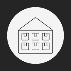 logistics freight warehouse line icon N11