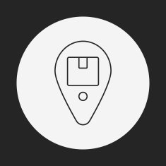 logistics freight map line icon N10