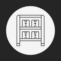 logistics freight line icon N66