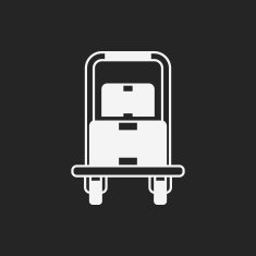logistics freight trolley icon N9