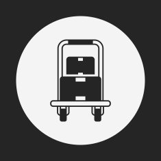 logistics freight trolley icon N10