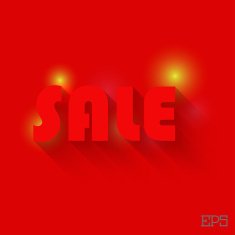 The inscription SALE on a red background paper N2