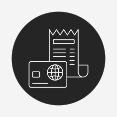 credit card line icon N13