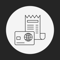credit card line icon N14