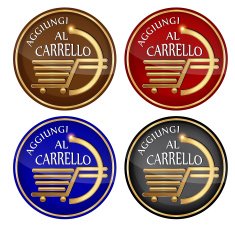 'Aggiungi al Carrello' - Add to cart Italian icon set