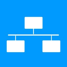 Local area network icon Flat