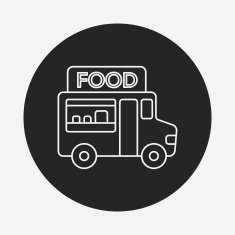 vendor carts line icon