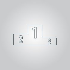 Pedestal icon Flat design style modern vector illustration