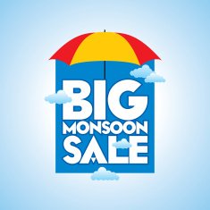 Monsoon offer and sale banner or poster N5