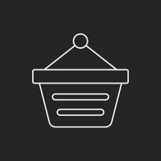 web shopping cart line icon N2