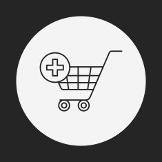 web shopping cart line icon N11