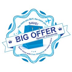 Big Offer Special Discounts - Blue grunge rubber