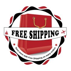 Free shipping label also for print