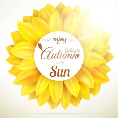 Sunflower autumn sale EPS 10 N2