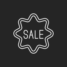 sale discount line icon N10