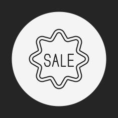sale discount line icon N11