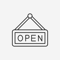 shop open line icon N7