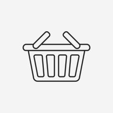 shopping basket line icon N8