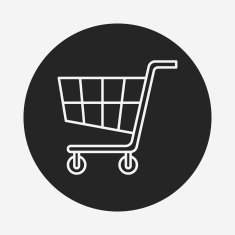 shopping cart line icon N48