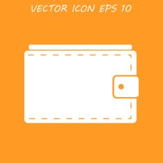 Wallet with cash simple icon on white background Vector illustration N2