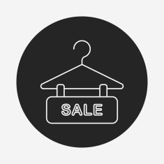 sale discount line icon N13